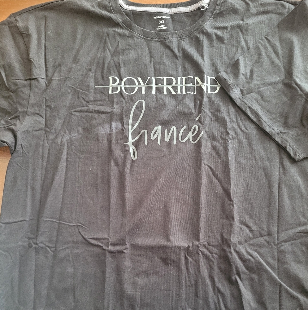 Boyfriend Fiancé Men's Gray T-Shirt